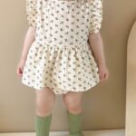 Shawl Flower Frill Bodysuit