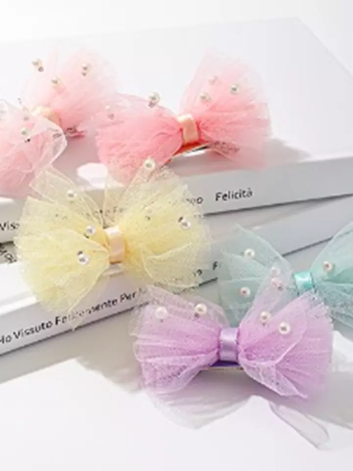 Shasha Pearl Ribbon Hairpin