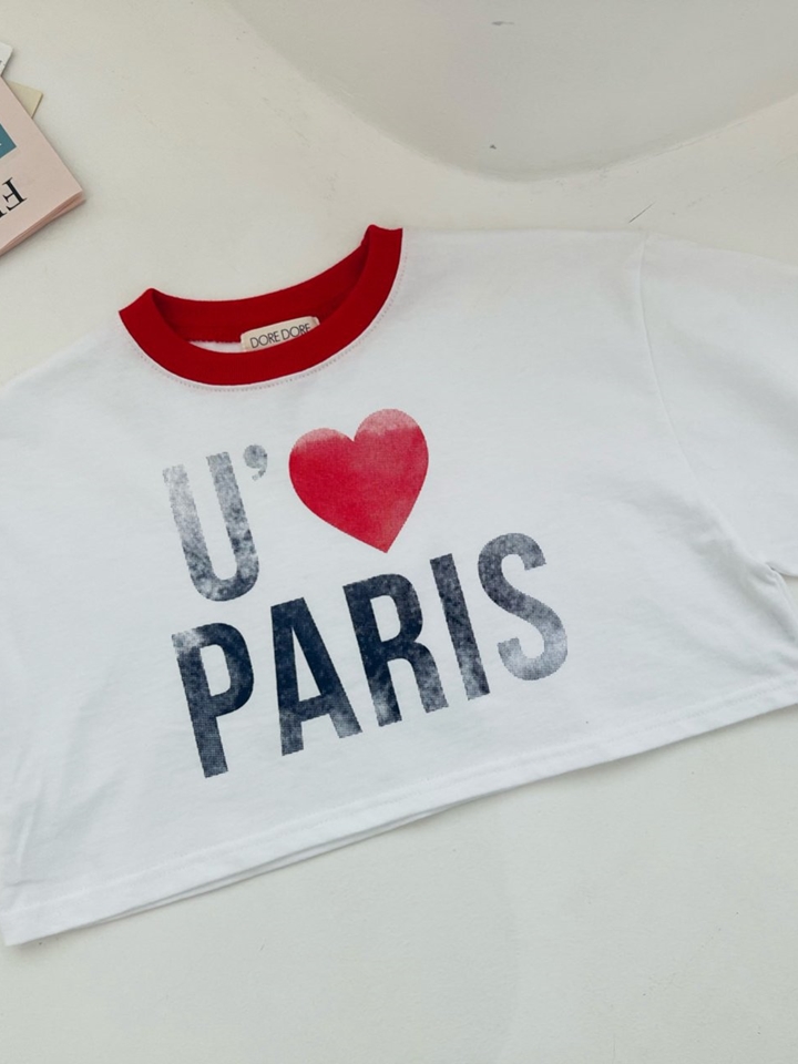 Paris Crop Tee