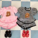 Heart Bear Top Bottom Set