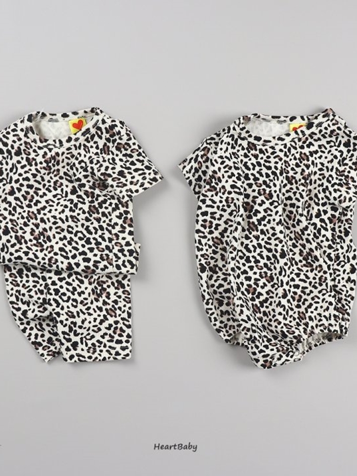 Leopard Short Sleeves Easywear