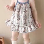 Piping Sleeveless Bloomer Set