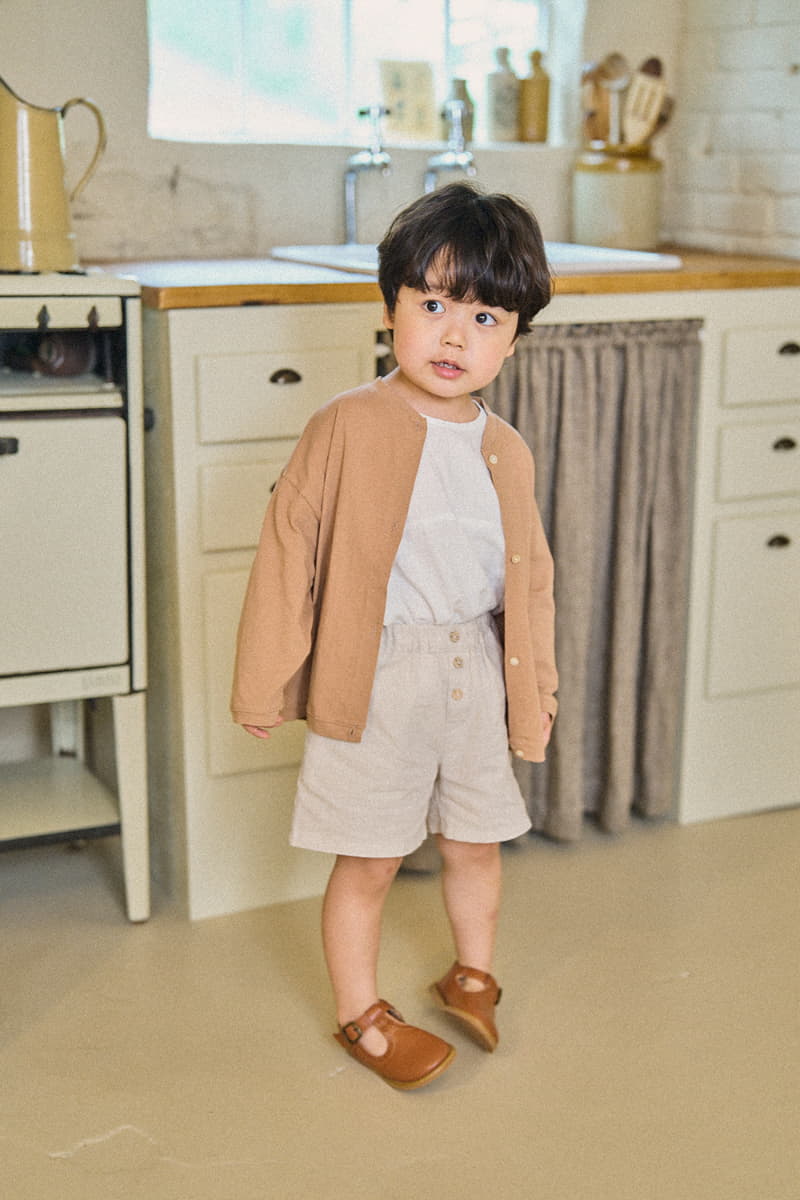 A-Market - Korean Children Fashion - #childofig - Stand Linen Shorts - 9