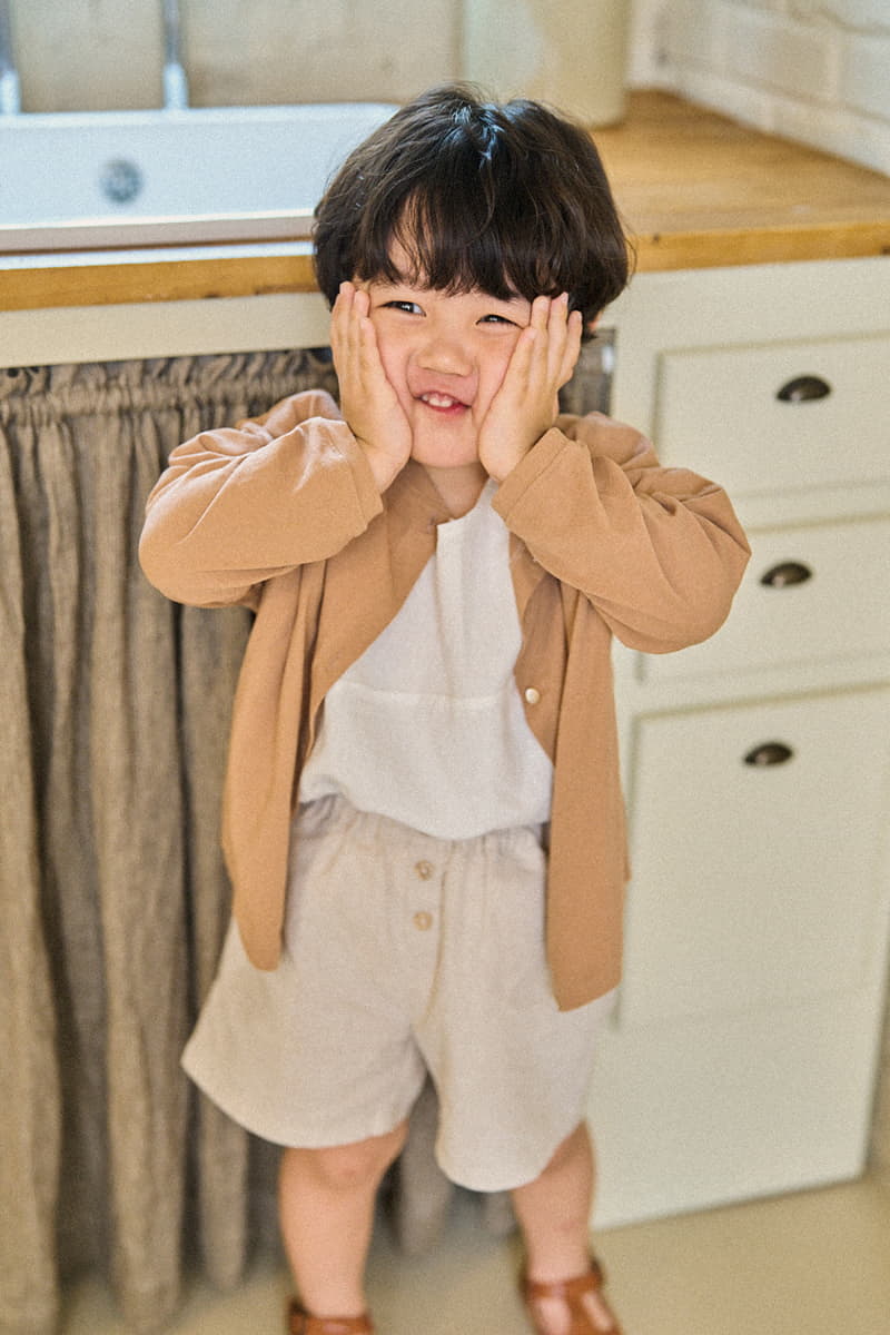 A-Market - Korean Children Fashion - #designkidswear - Stand Linen Shorts - 11