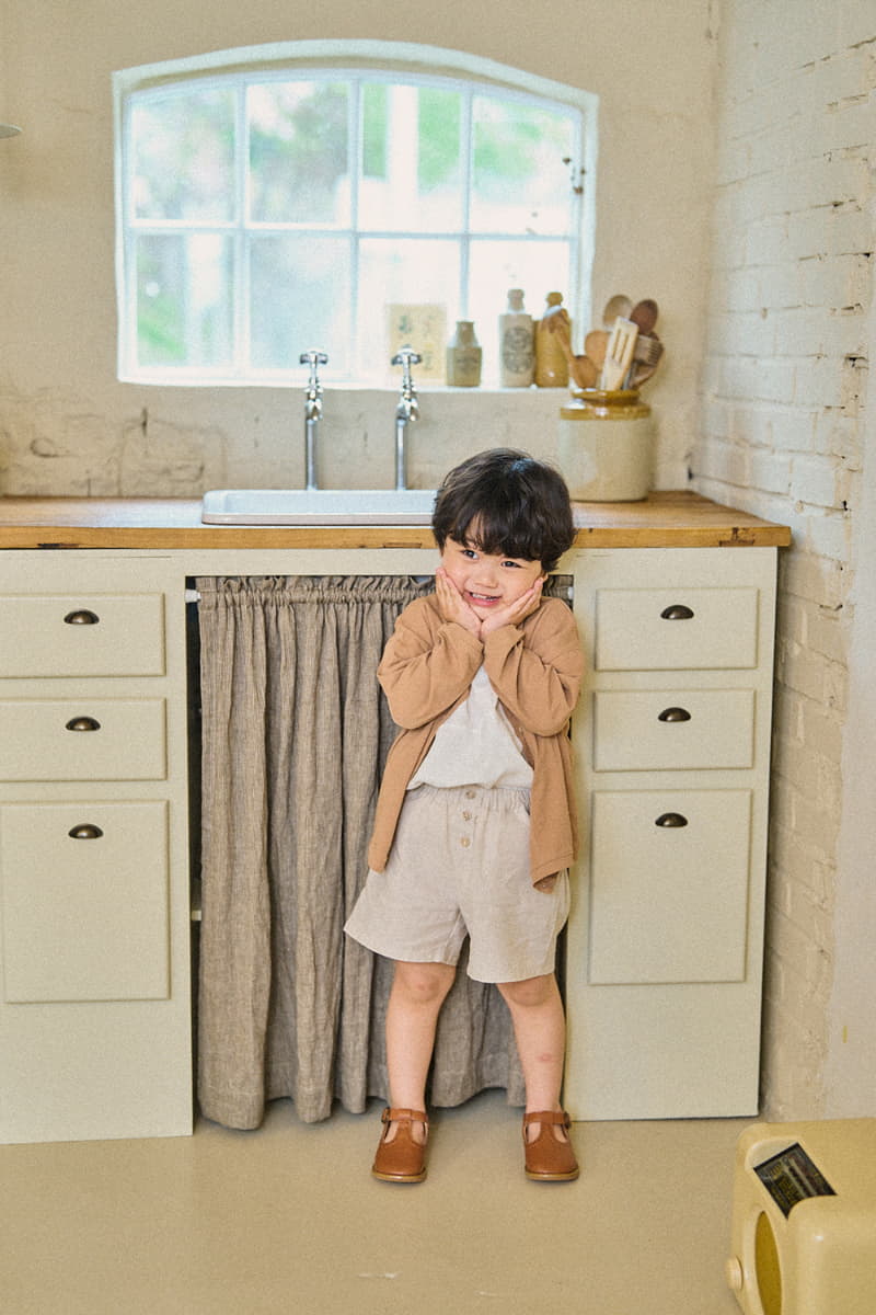 A-Market - Korean Children Fashion - #discoveringself - Stand Linen Shorts - 12