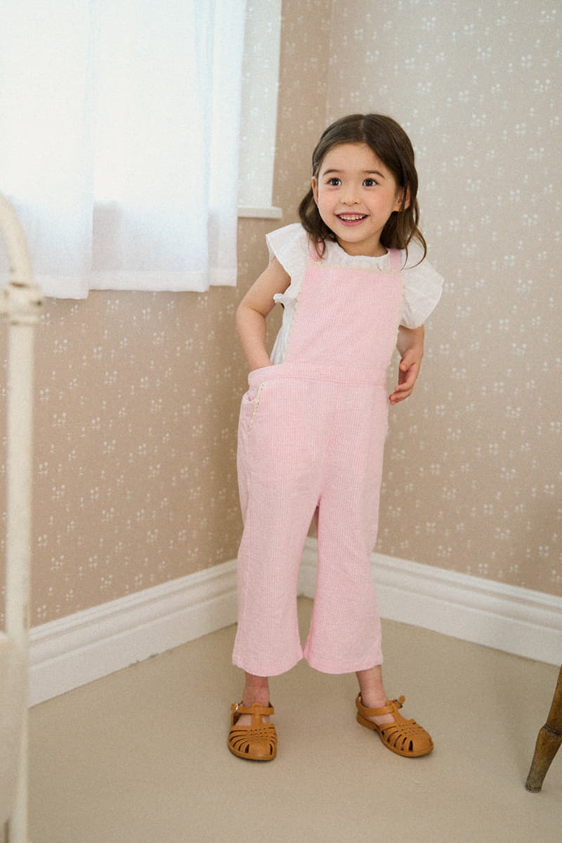 A-Market - Korean Children Fashion - #stylishchildhood - Lace Overall Pants - 10