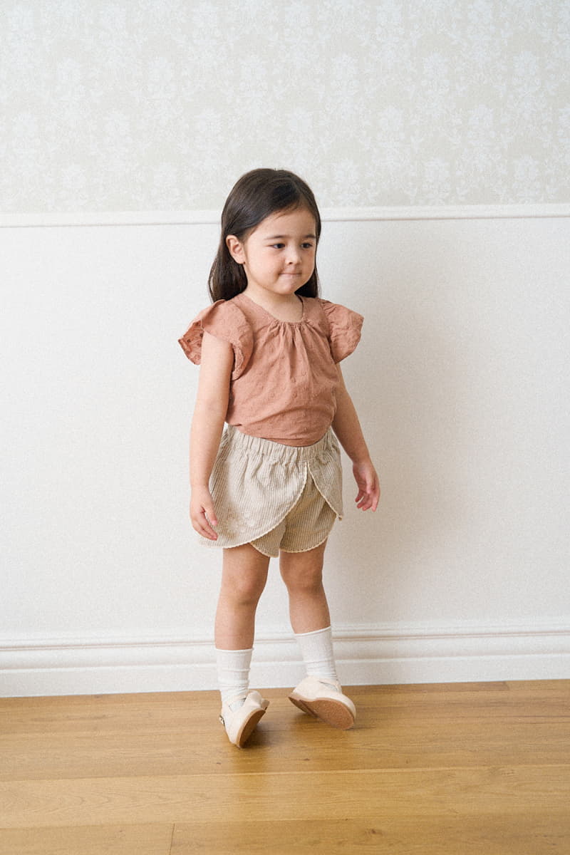 A-Market - Korean Children Fashion - #stylishchildhood - Lace Stripes Shorts - 9