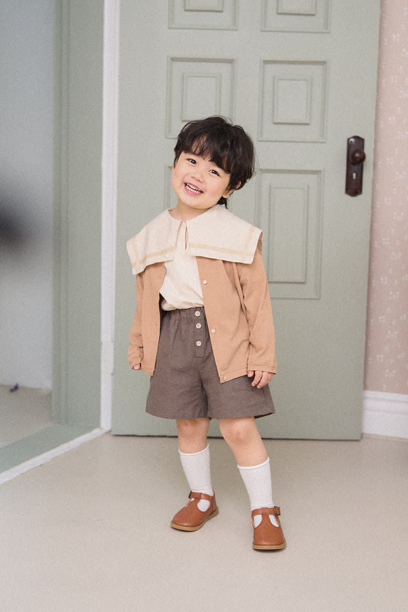 A-Market - Korean Children Fashion - #stylishchildhood - Stand Linen Shorts - 8