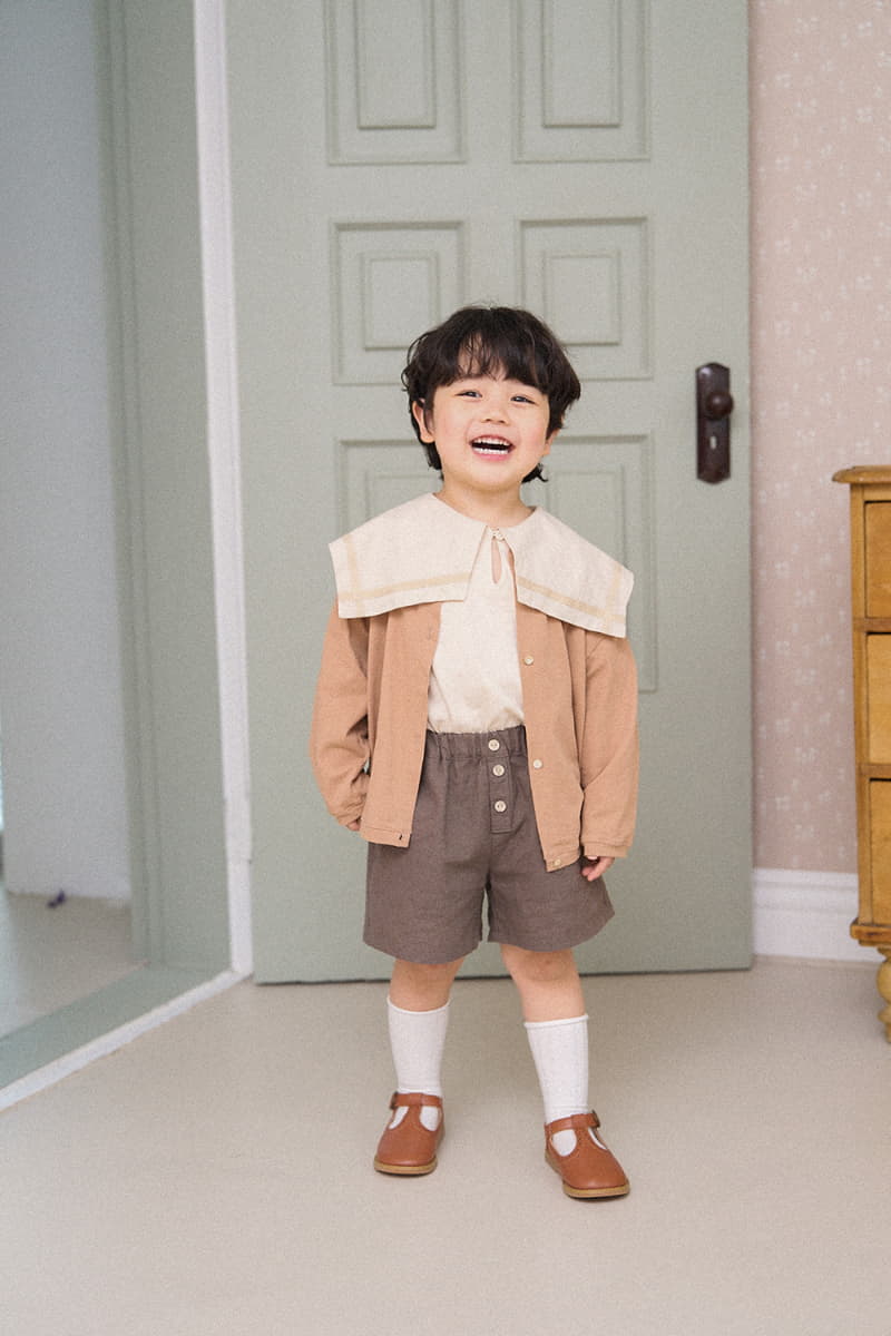 A-Market - Korean Children Fashion - #todddlerfashion - Stand Linen Shorts - 6