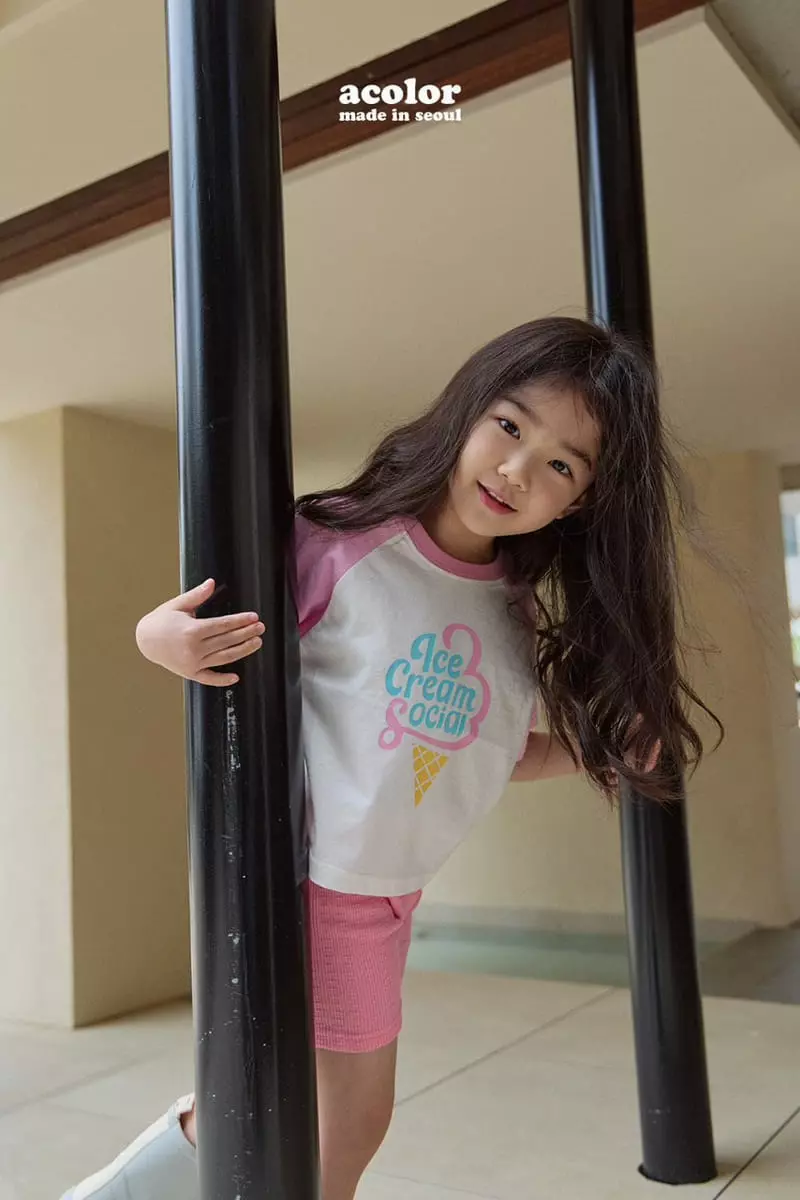 Acolor - Korean Children Fashion - #Kfashion4kids - Ice Cream Tee - 7