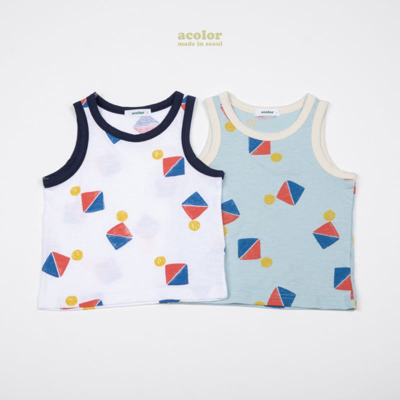 Acolor - Korean Children Fashion - #childofig - Kid Sleeveless