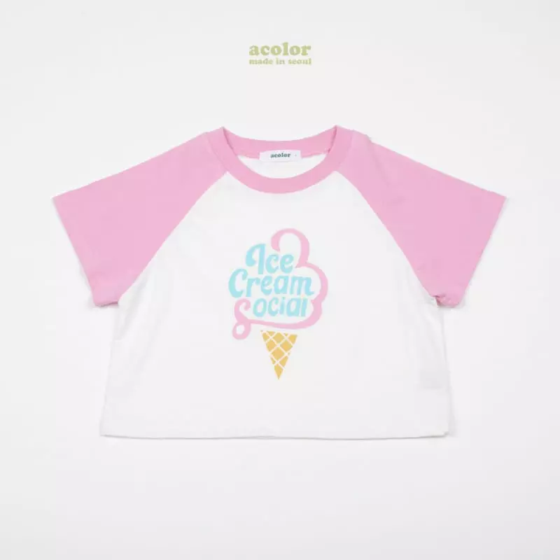 Acolor - Korean Children Fashion - #childofig - Ice Cream Tee - 12