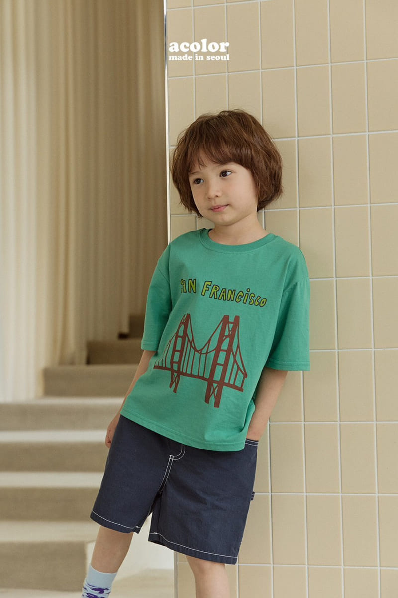 Acolor - Korean Children Fashion - #childofig - Bridge Tee - 6