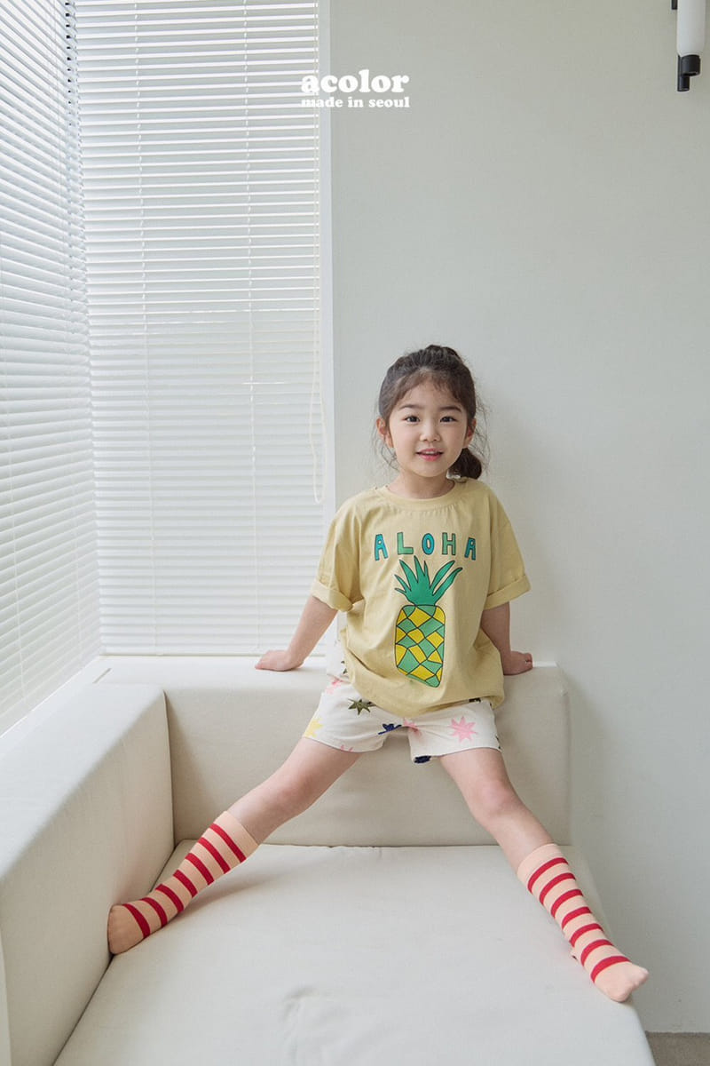 Acolor - Korean Children Fashion - #childofig - Star Shorts - 11