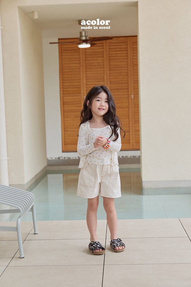 Acolor - Korean Children Fashion - #designkidswear - Eyelet Summer Cardigan - 5