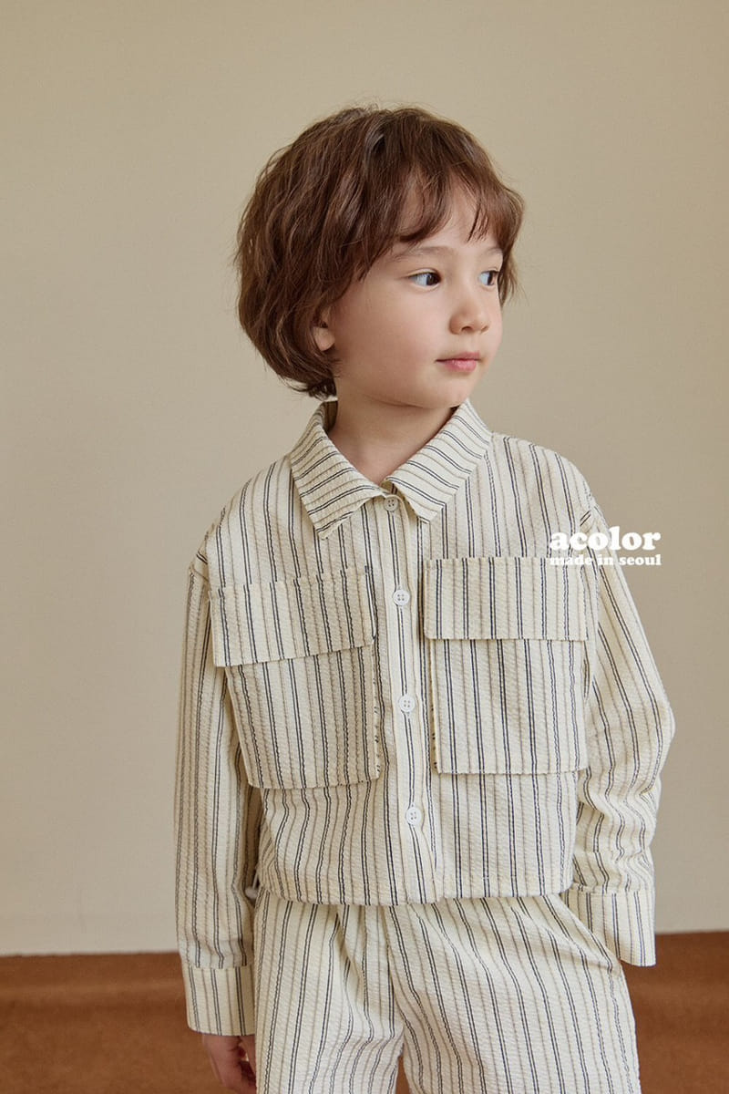 Acolor - Korean Children Fashion - #discoveringself - Wood Shirt Jacket - 9