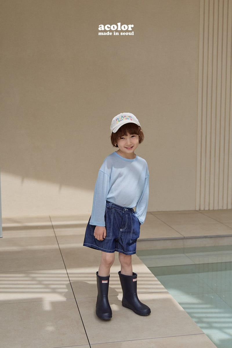 Acolor - Korean Children Fashion - #discoveringself - Summer Tencel Tee - 8