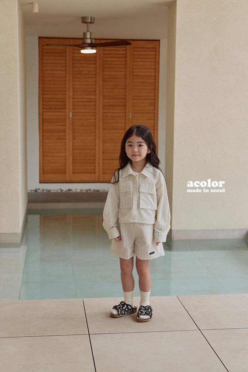 Acolor - Korean Children Fashion - #fashionkids - Wood Shirt Jacket - 10