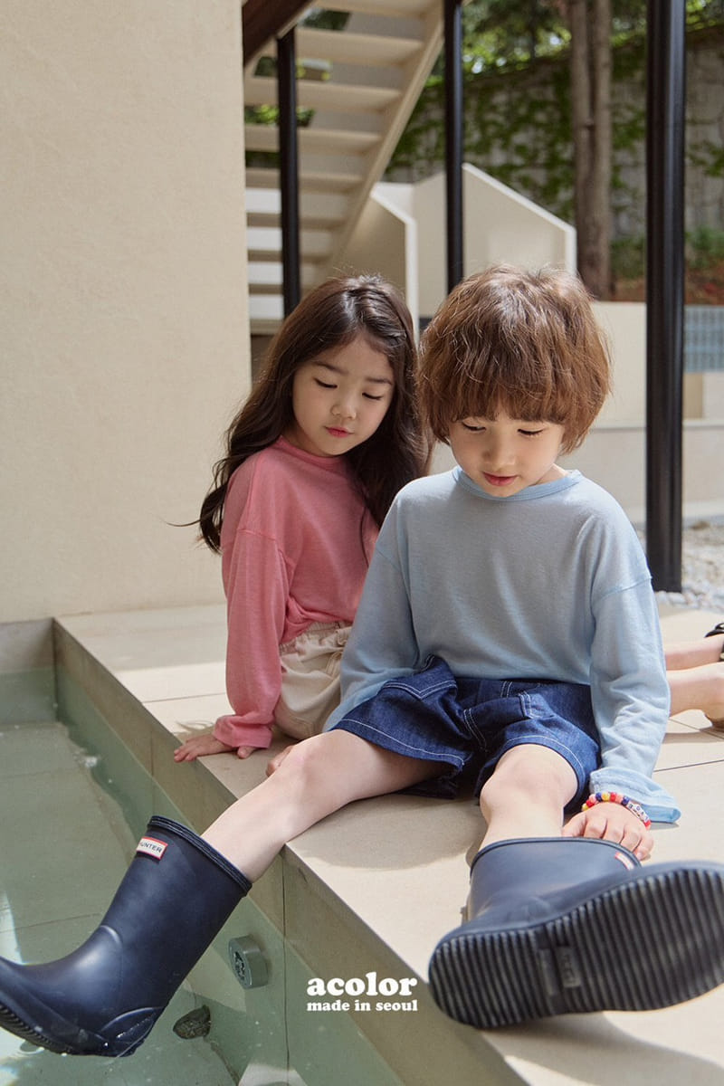 Acolor - Korean Children Fashion - #fashionkids - Summer Tencel Tee - 9