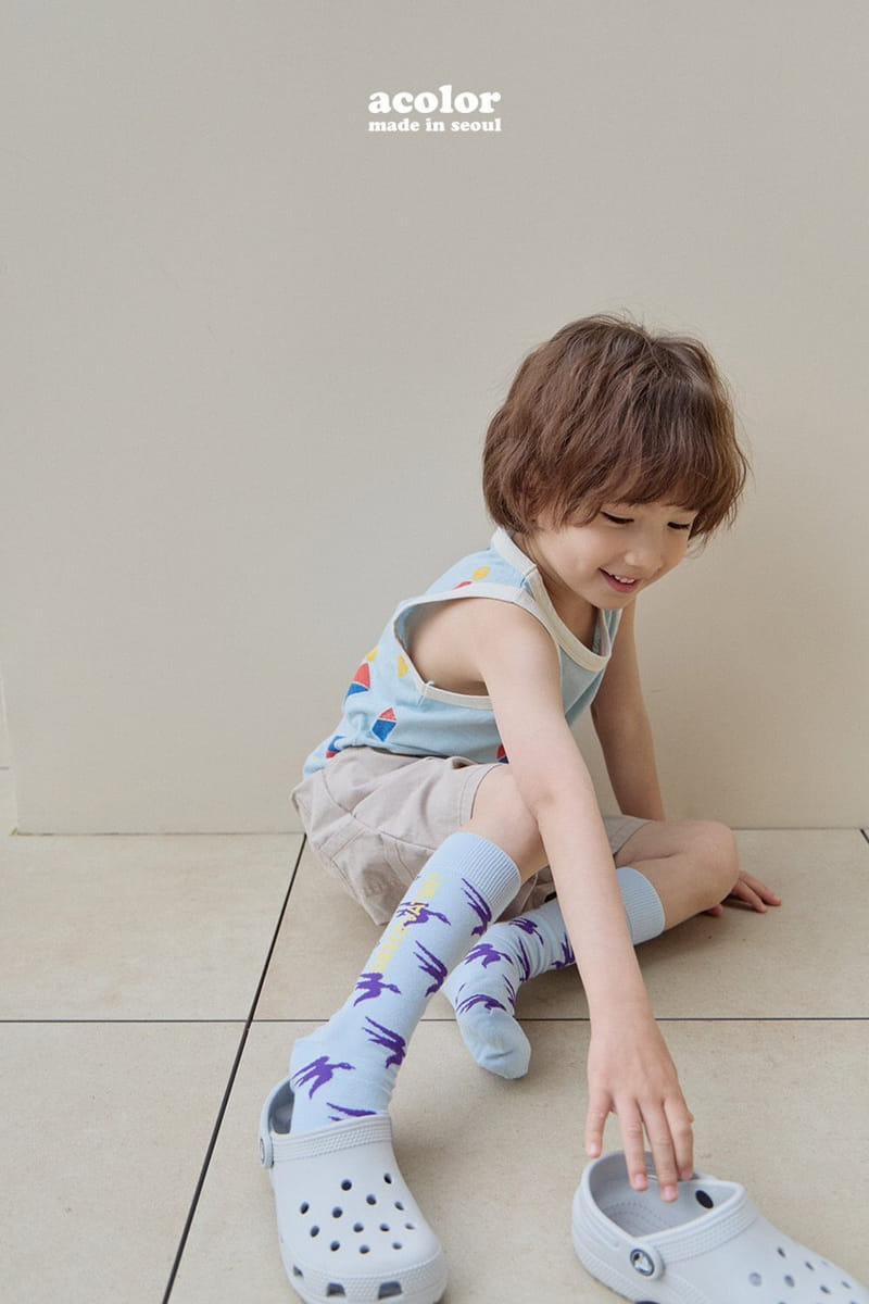 Acolor - Korean Children Fashion - #fashionkids - Kid Sleeveless - 5