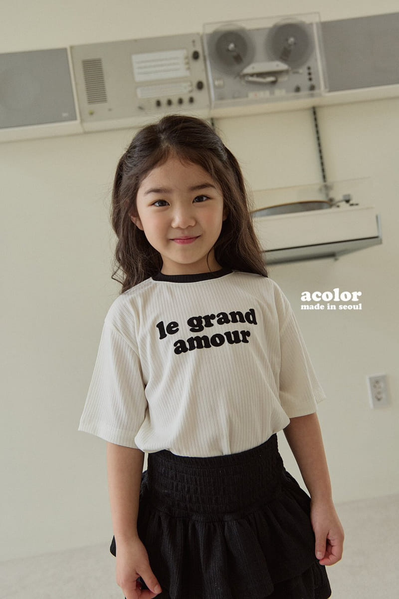 Acolor - Korean Children Fashion - #discoveringself - Amor Tee - 4