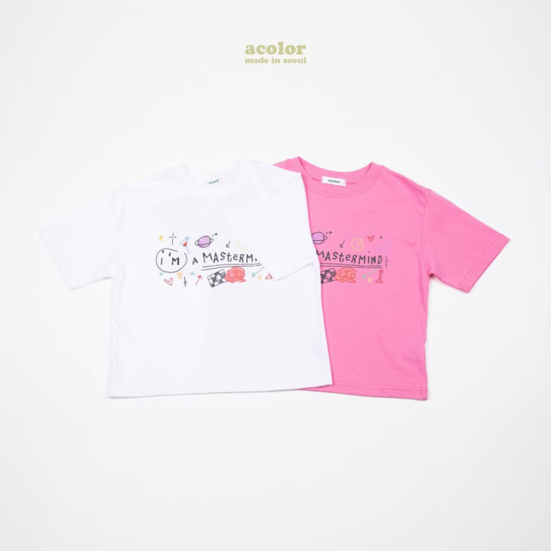 Acolor - Korean Children Fashion - #fashionkids - Sketch Tee