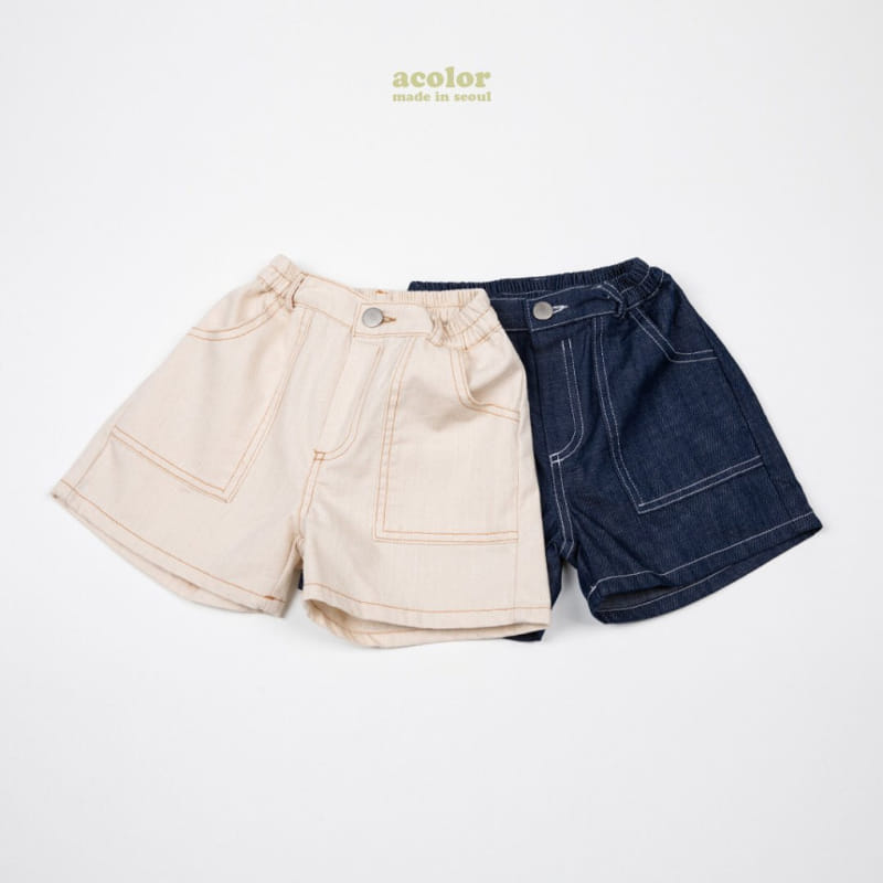 Acolor - Korean Children Fashion - #kidsshorts - Linen Jeans