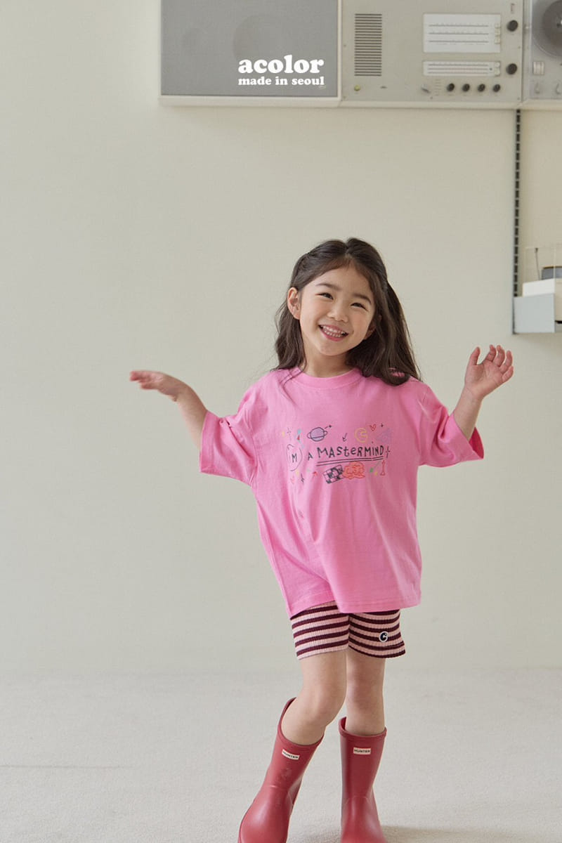 Acolor - Korean Children Fashion - #kidsstore - Sketch Tee - 3