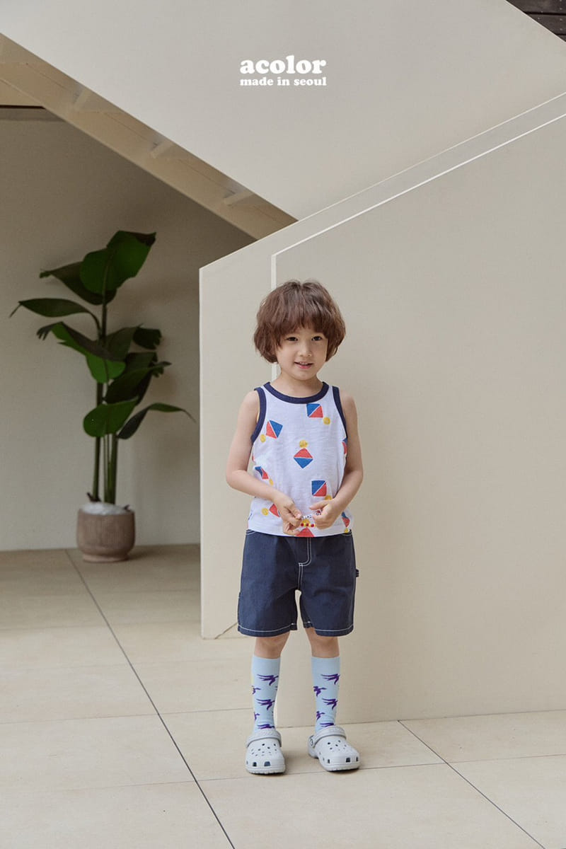 Acolor - Korean Children Fashion - #kidzfashiontrend - Kid Sleeveless - 8