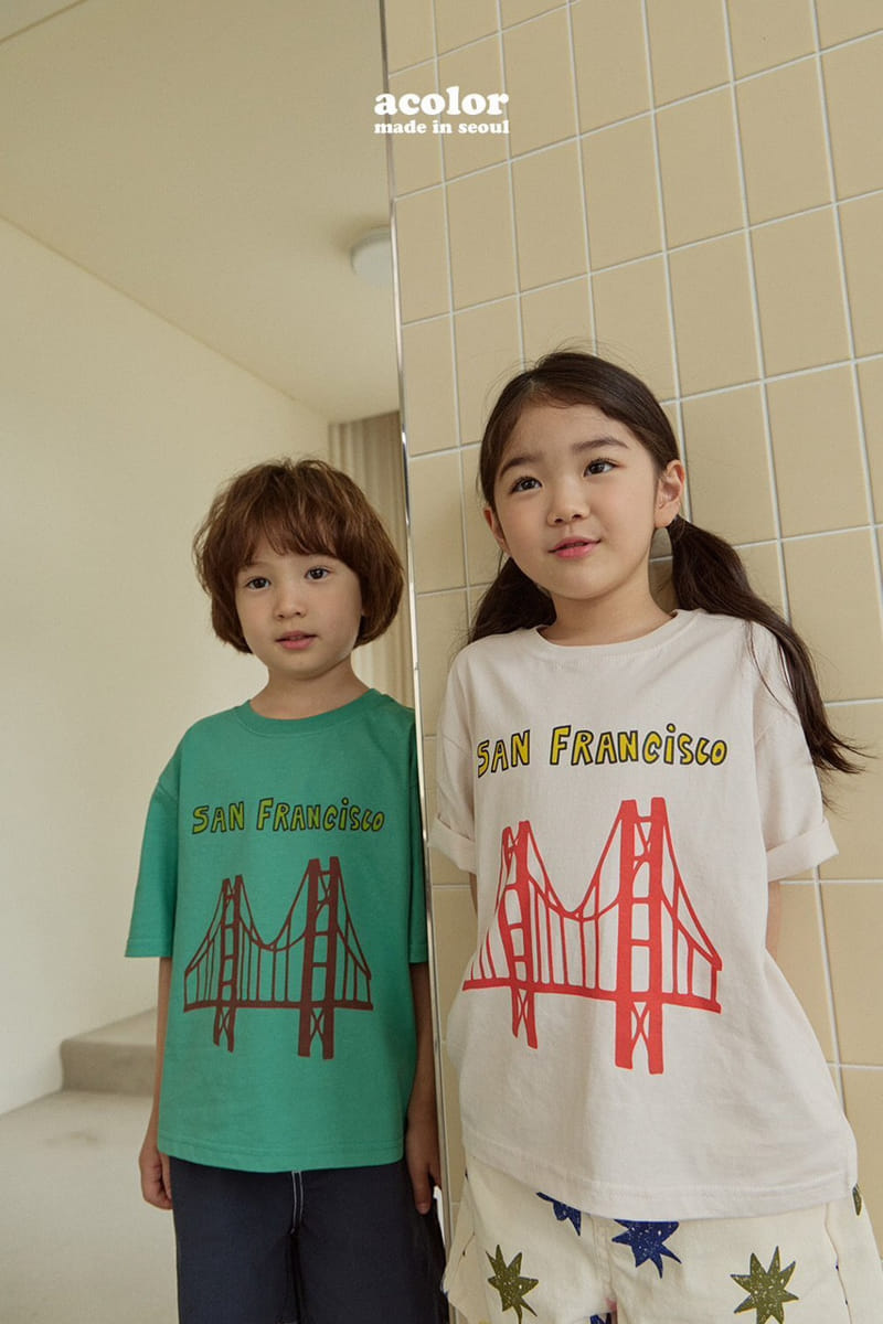 Acolor - Korean Children Fashion - #littlefashionista - Bridge Tee - 2