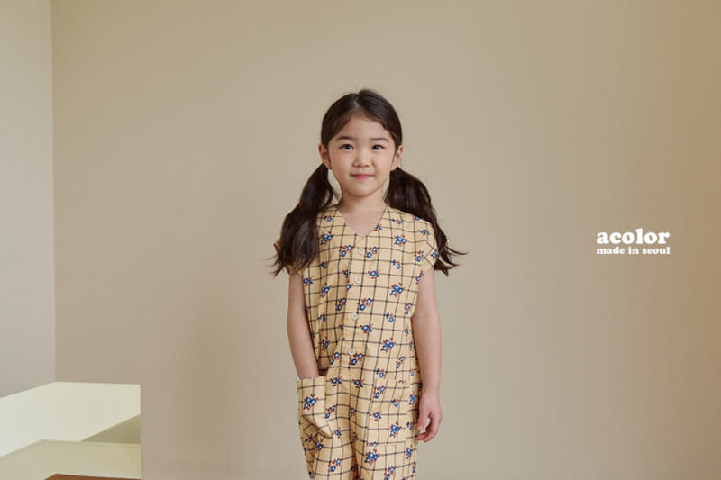 Acolor - Korean Children Fashion - #littlefashionista - Butter Jumpsuit - 9