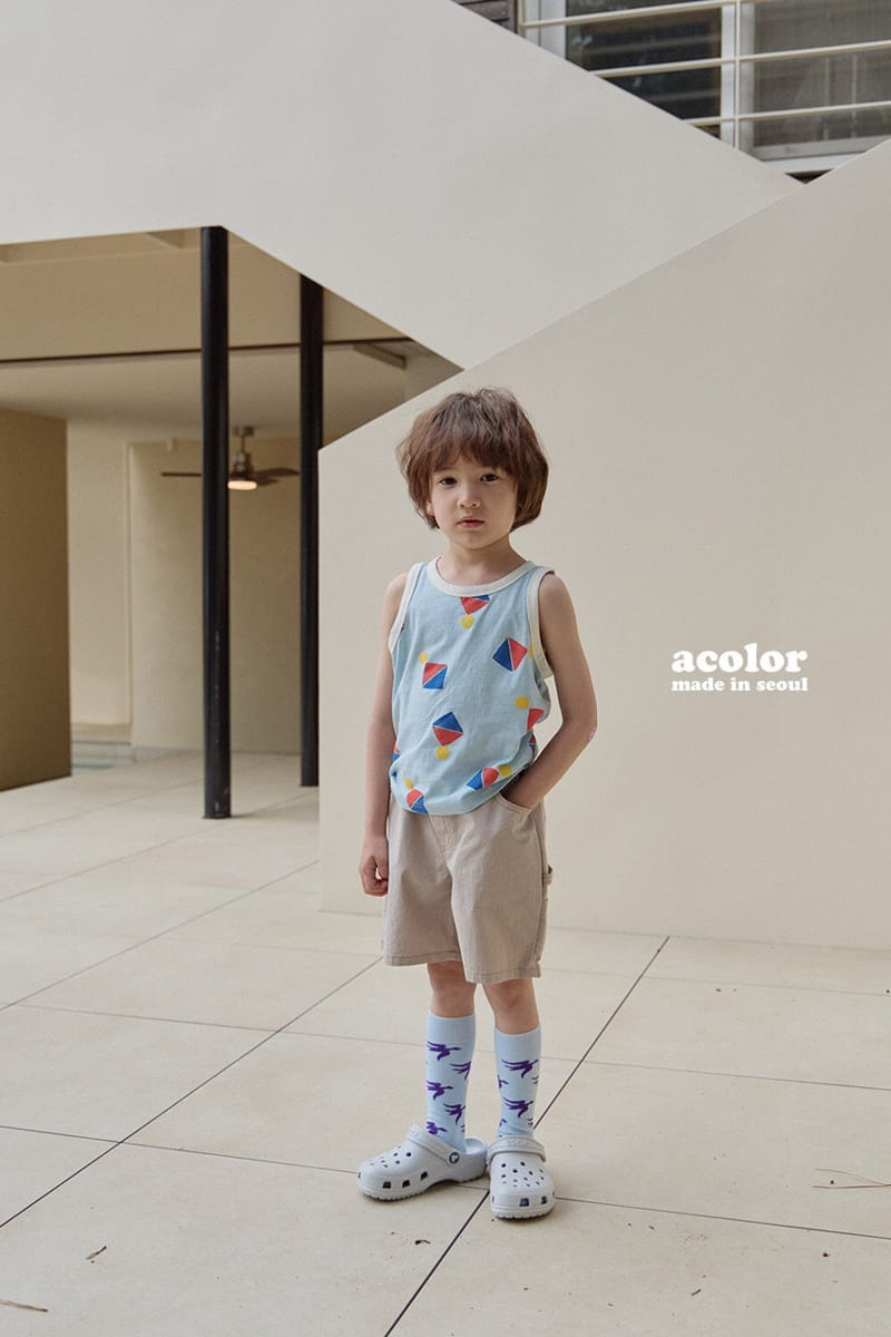 Acolor - Korean Children Fashion - #littlefashionista - Hamer Shorts - 7