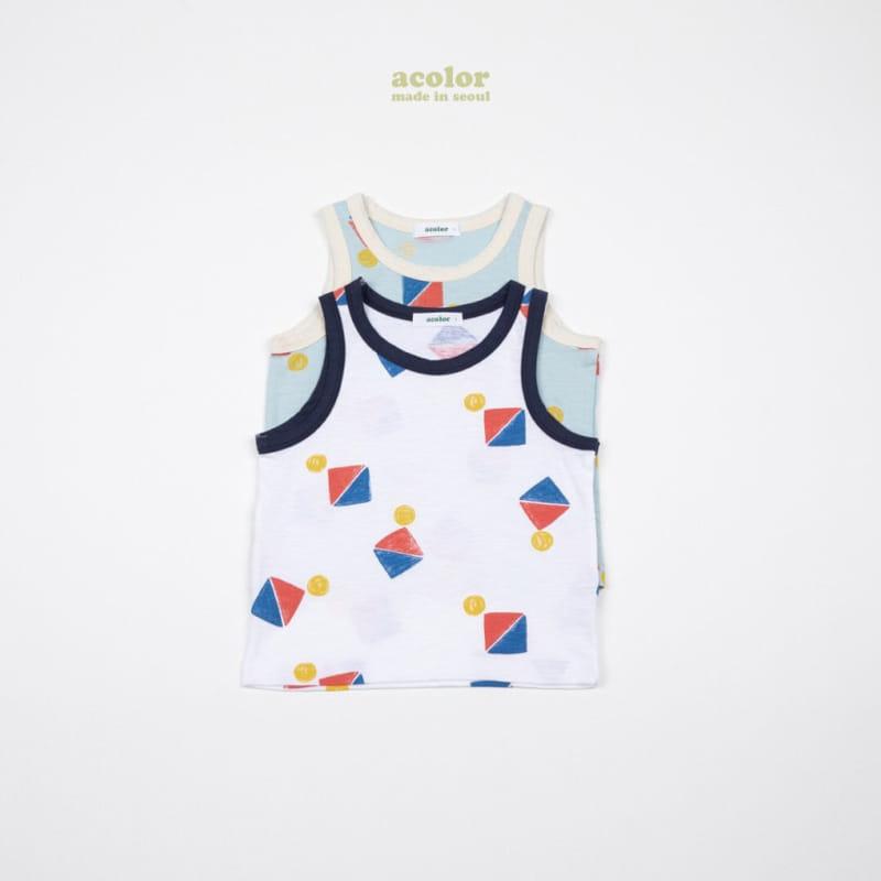 Acolor - Korean Children Fashion - #minifashionista - Kid Sleeveless - 12