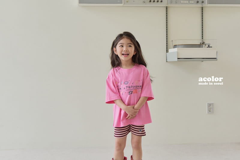 Acolor - Korean Children Fashion - #minifashionista - Sketch Tee - 8