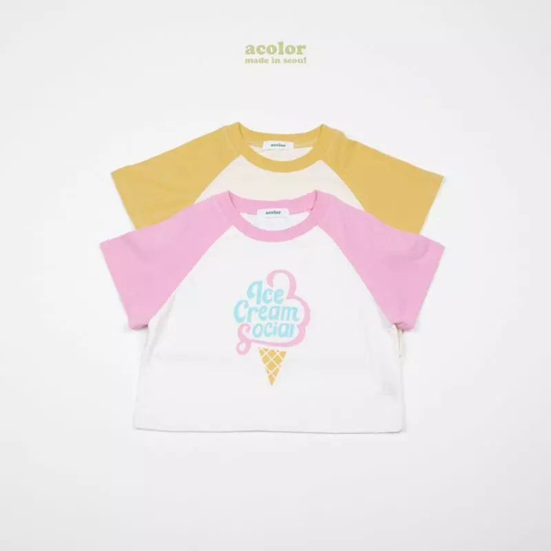 Acolor - Korean Children Fashion - #prettylittlegirls - Ice Cream Tee - 11