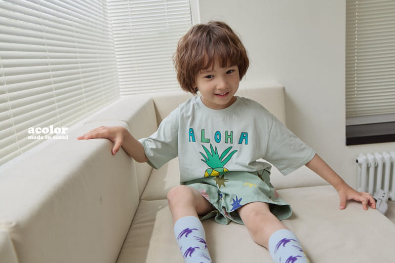 Acolor - Korean Children Fashion - #minifashionista - Pineapple Tee - 4