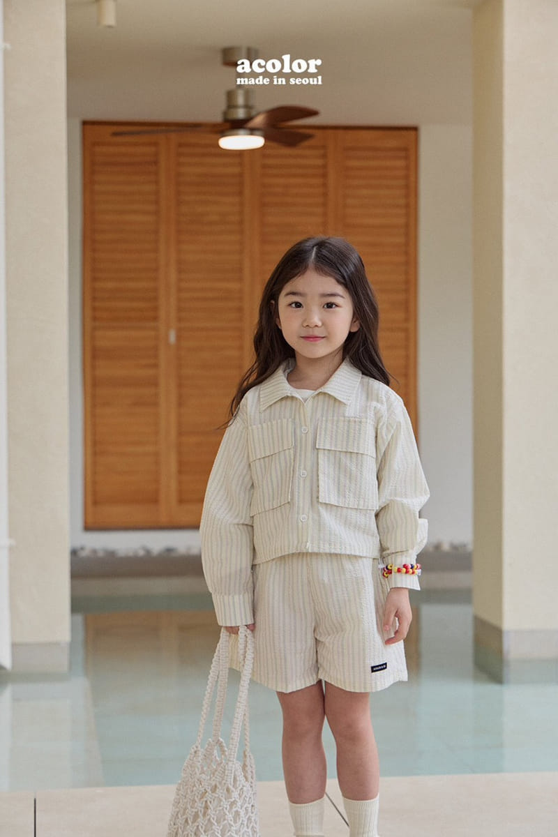 Acolor - Korean Children Fashion - #todddlerfashion - Wood Shirt Jacket - 3