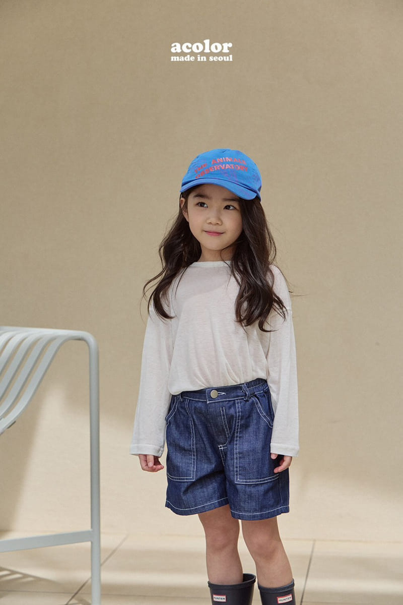 Acolor - Korean Children Fashion - #todddlerfashion - Summer Tencel Tee - 2