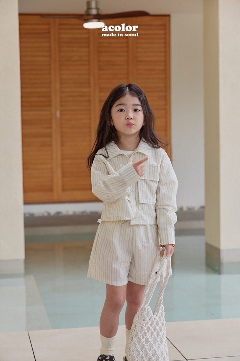 Acolor - Korean Children Fashion - #todddlerfashion - Wood Shirt Jacket - 4