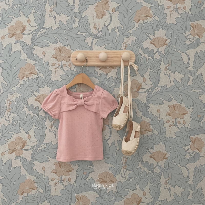 Aladin - Korean Children Fashion - #discoveringself - Lovely Ribbon Tee - 2