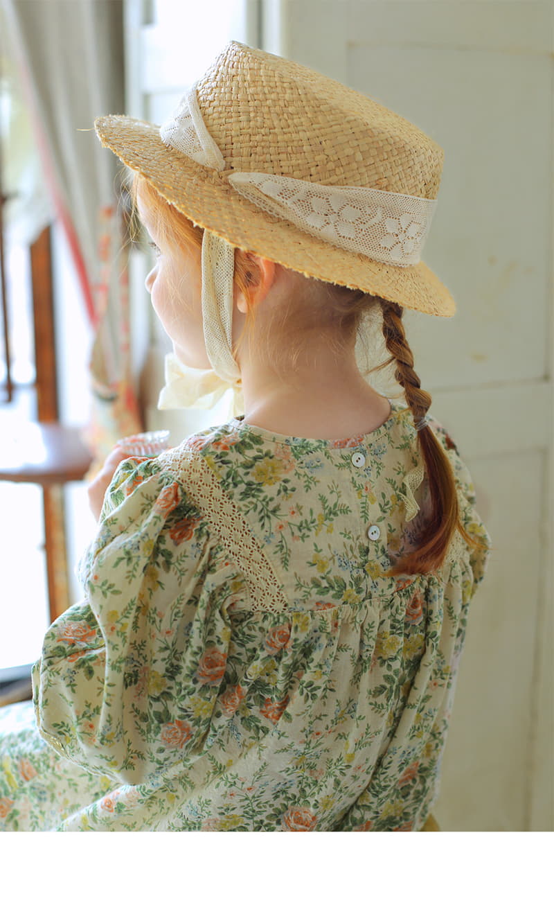 Amber - Korean Children Fashion - #discoveringself - Lace Straw Hat