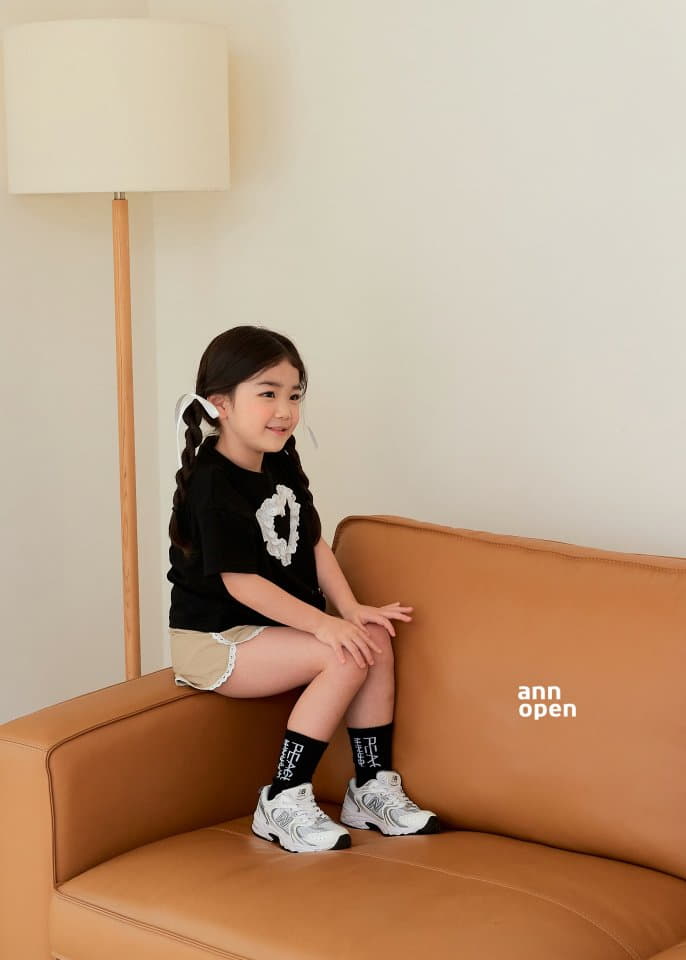 Ann Open - Korean Children Fashion - #childrensboutique - Sugar Lace Heart Tee - 5
