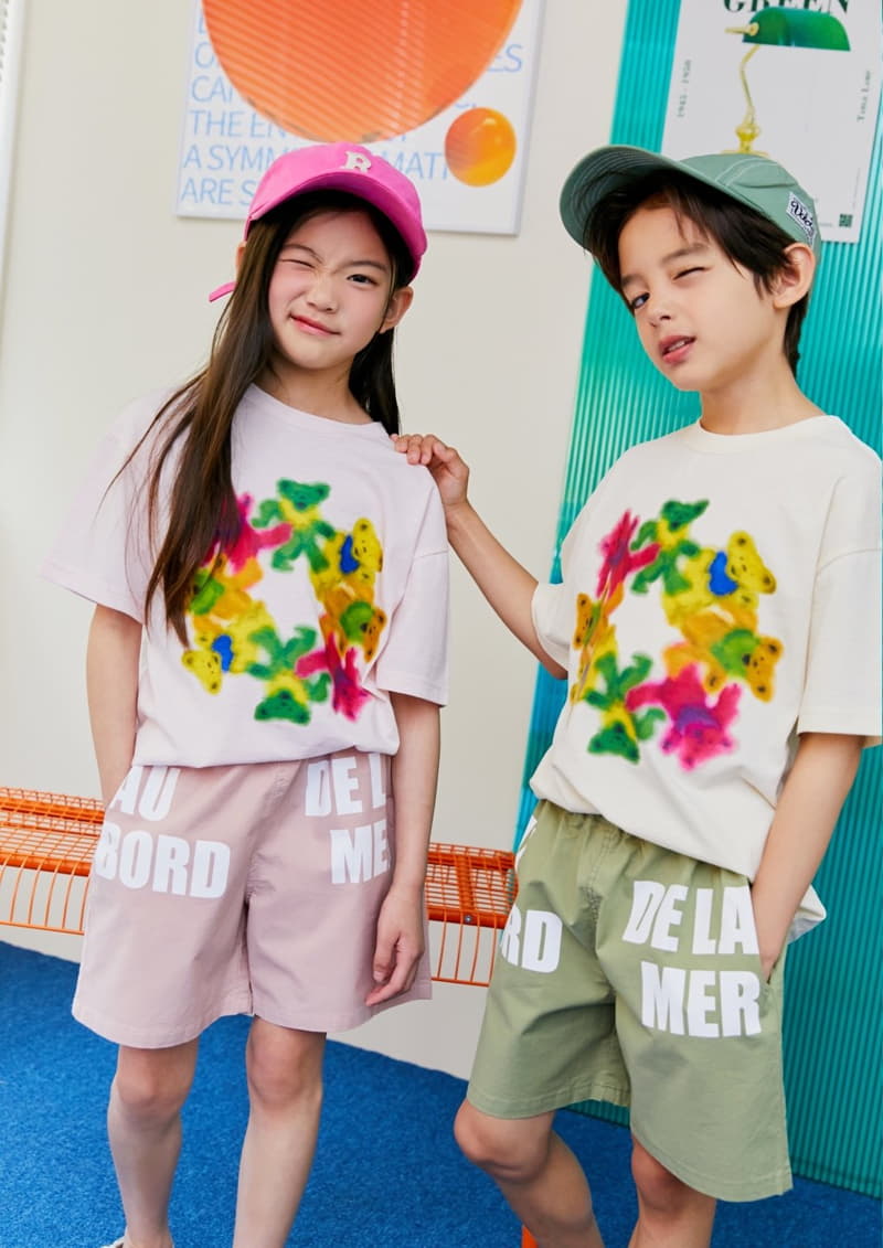 Apple Smile - Korean Children Fashion - #Kfashion4kids - Round Bear Tee