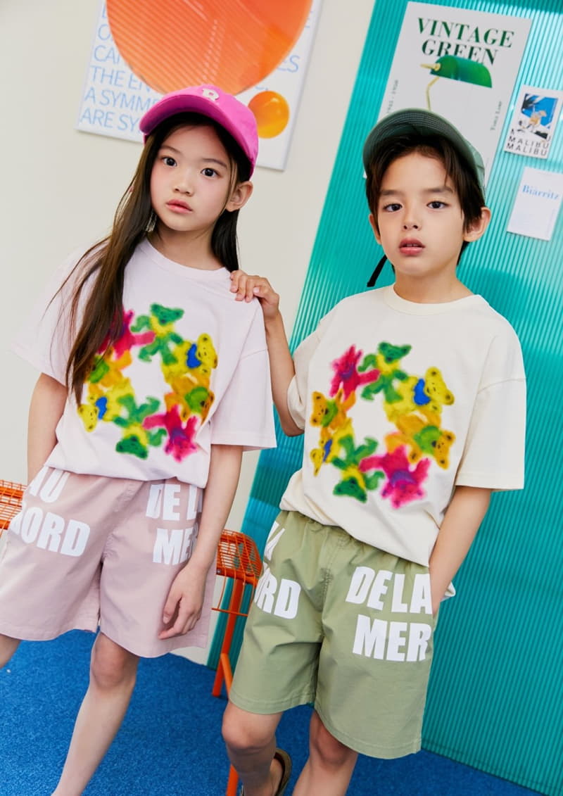 Apple Smile - Korean Children Fashion - #littlefashionista - Round Bear Tee - 2