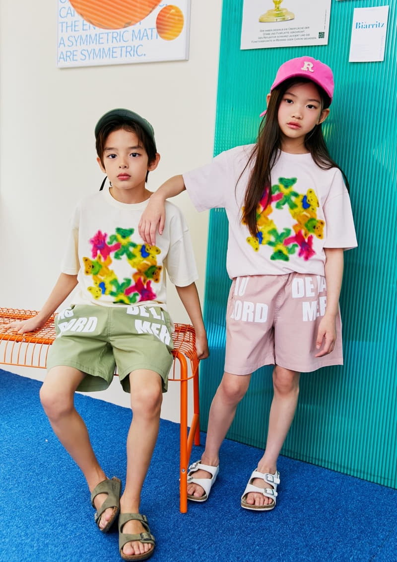 Apple Smile - Korean Children Fashion - #stylishchildhood - Round Bear Tee - 8