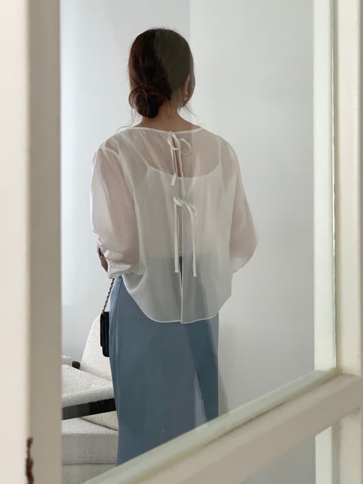 Atthismoment - Korean Women Fashion - #momslook - Ribbon Blouse - 3