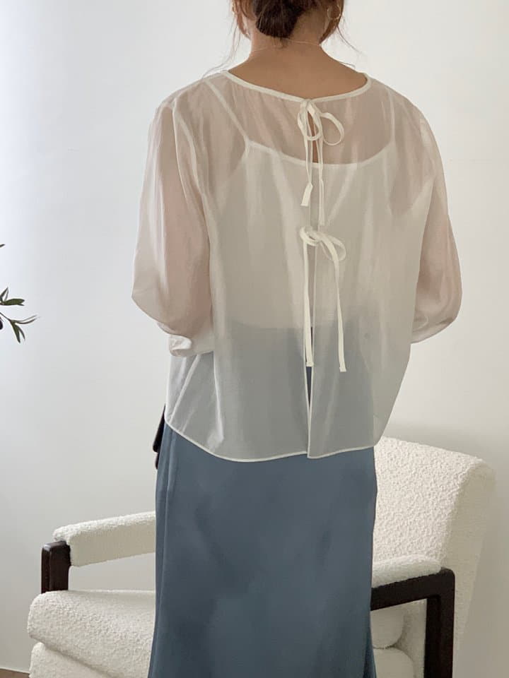 Atthismoment - Korean Women Fashion - #momslook - Ribbon Blouse - 4