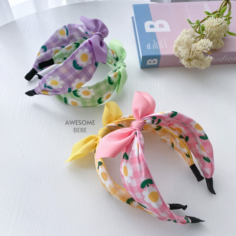 Awesome Bebe - Korean Children Fashion - #childrensboutique - Color Daisy Ribbon Hairband