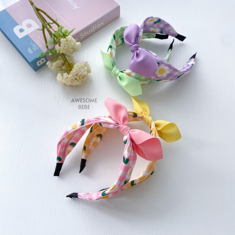 Awesome Bebe - Korean Children Fashion - #designkidswear - Color Daisy Ribbon Hairband - 2