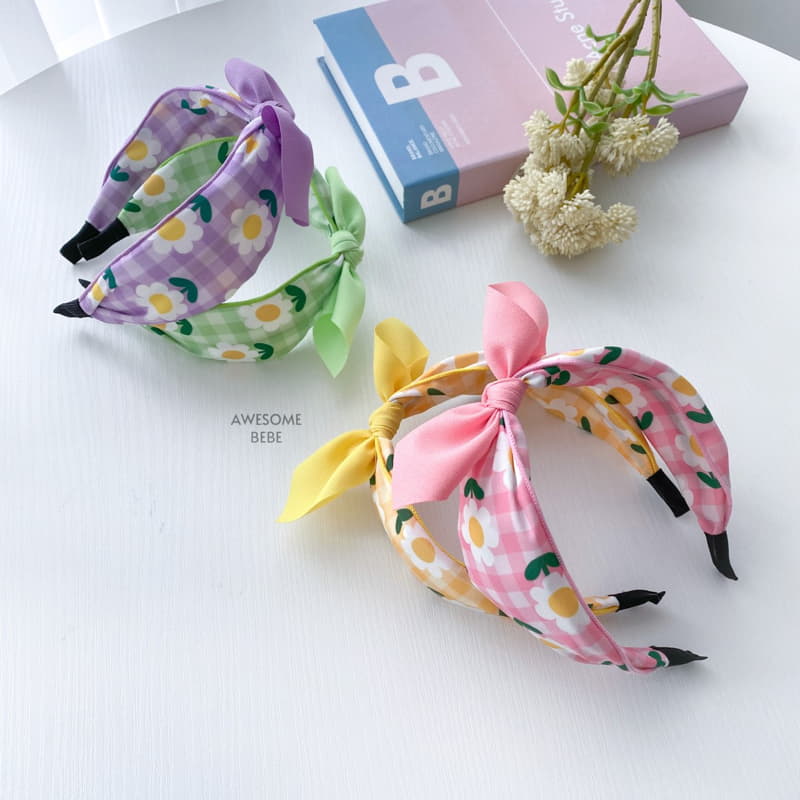 Awesome Bebe - Korean Children Fashion - #discoveringself - Color Daisy Ribbon Hairband - 4